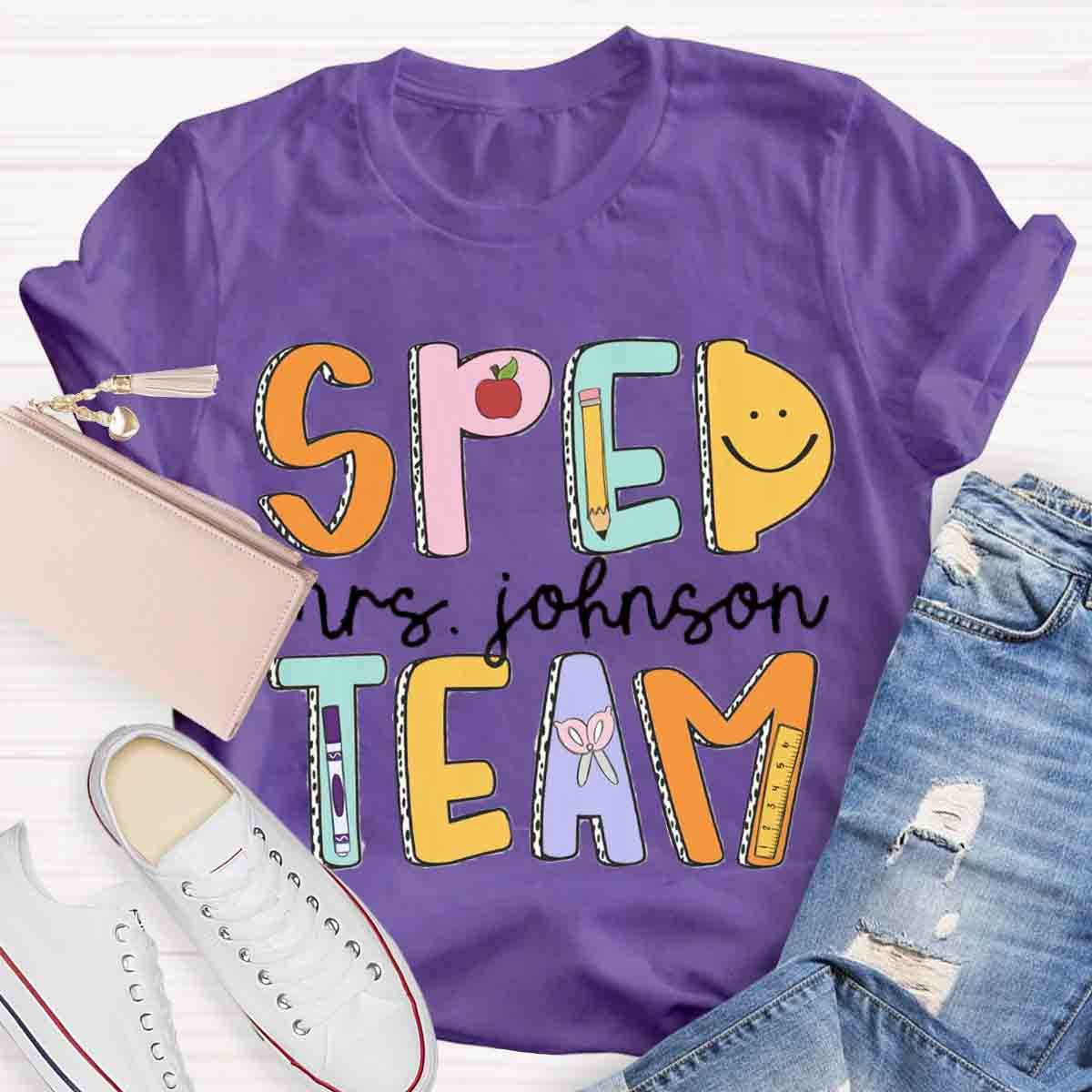 Personalized Name Special Education Teacher T-Shirt