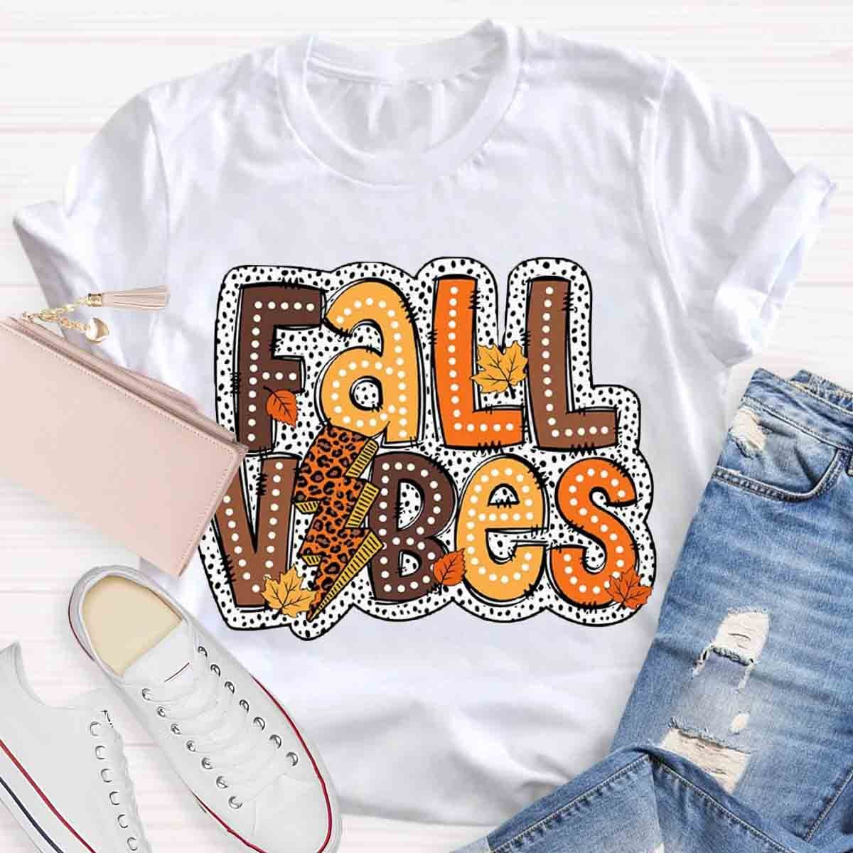 Autumn Design Fall Vibes Shirt