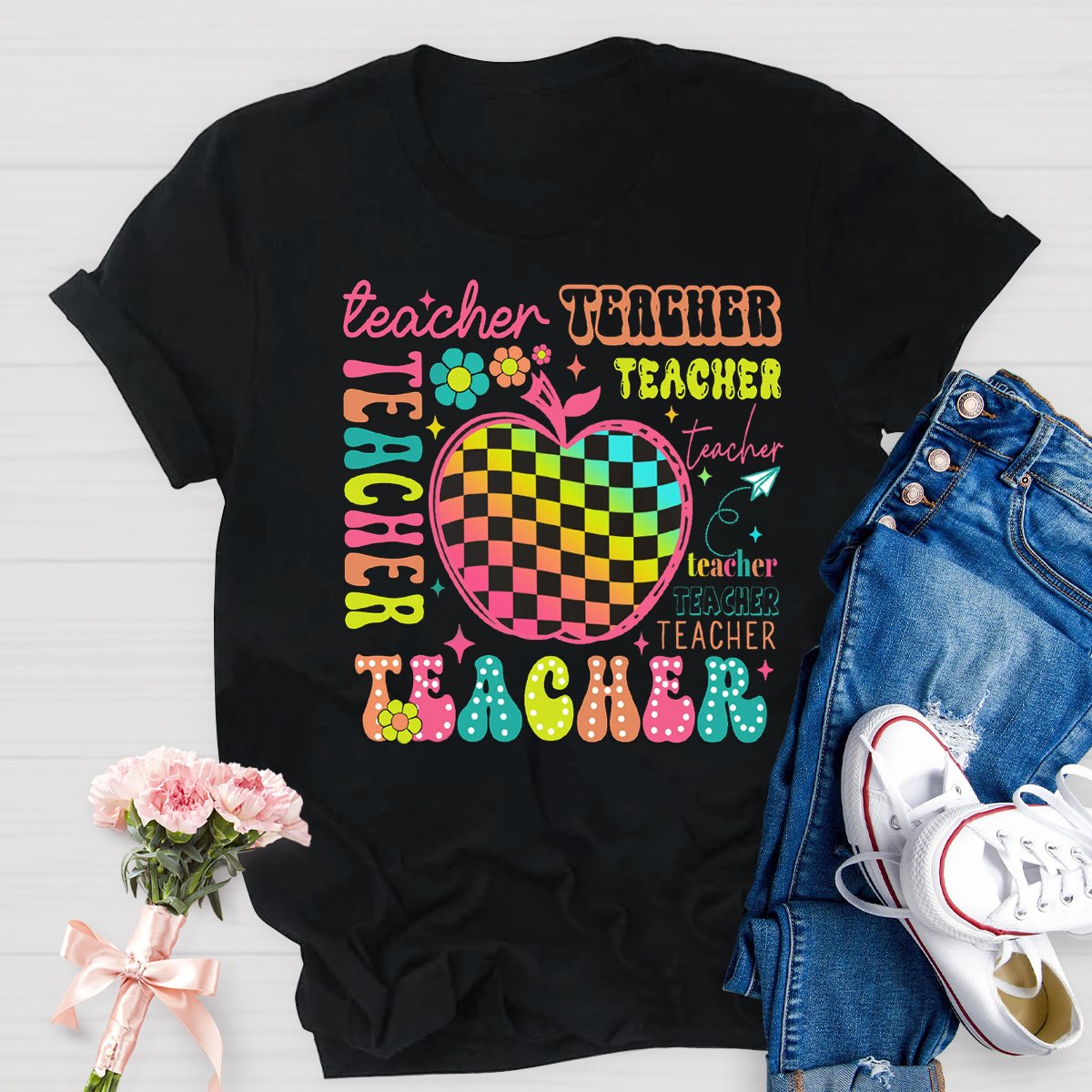 Back To School Apple Teacher Shirt