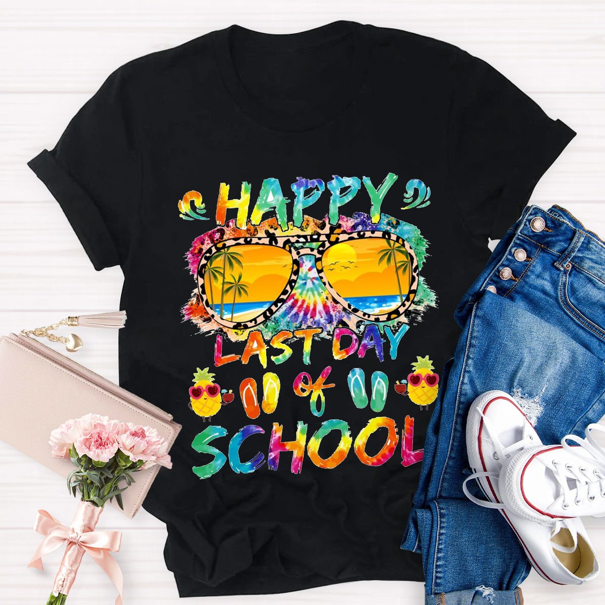 Happy Last Day Of School Teacher Graphic Shirt