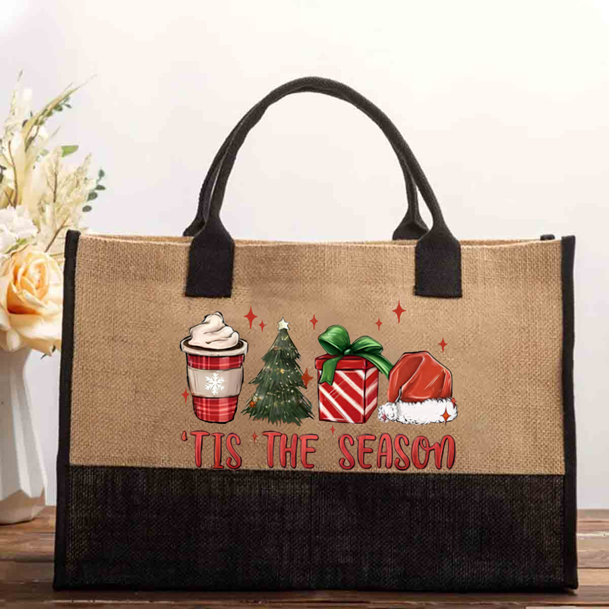 Tis The Season Holiday Cotton Tote Bag