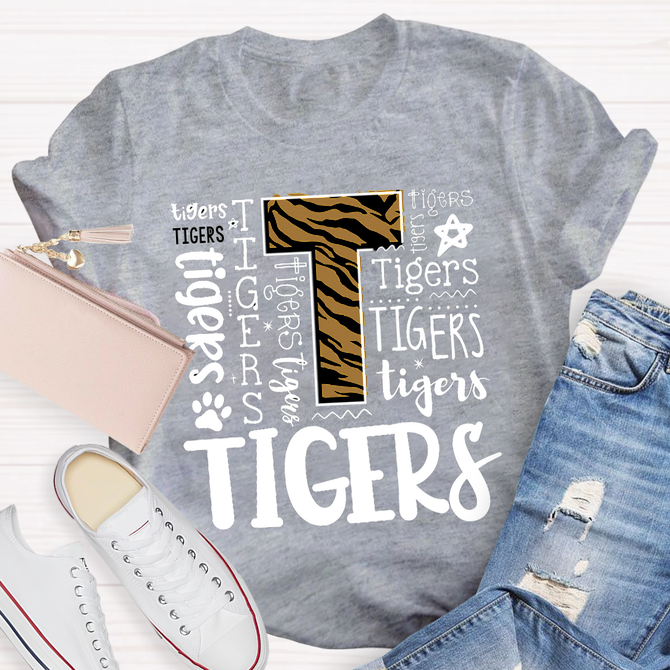 Funny Tigger Text Teacher T-Shirt