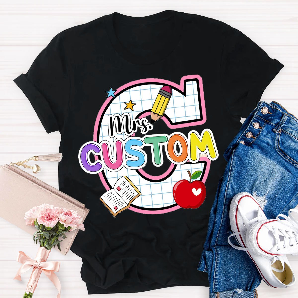 Personalized Your Name With Artistic Letters T-Shirt