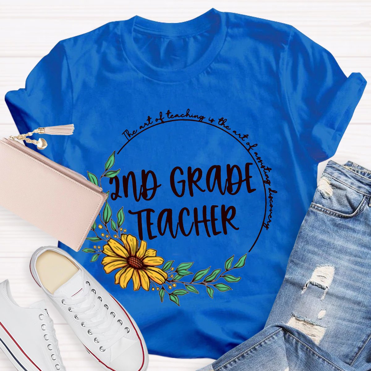 Personalized 2nd Grade Teacher Shirt