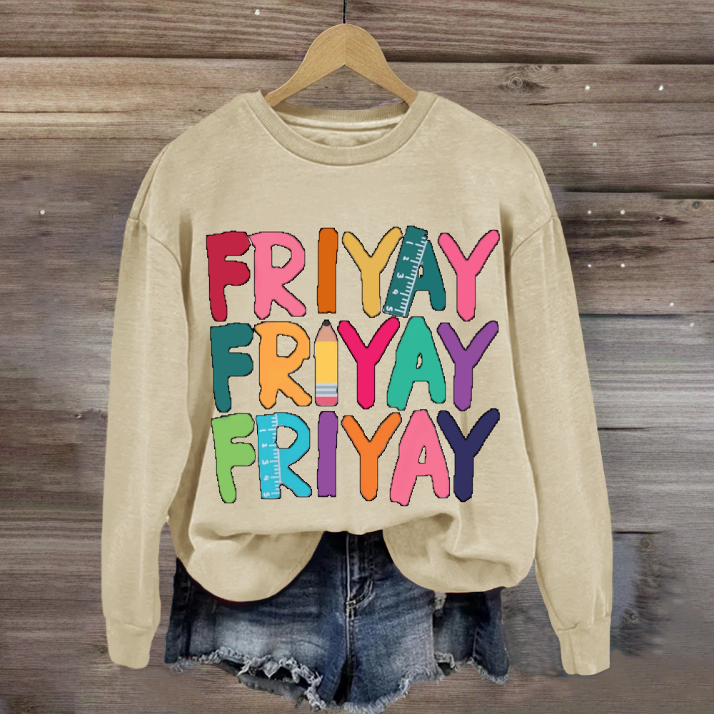 Teacher Happy Friyay Sweatshirt