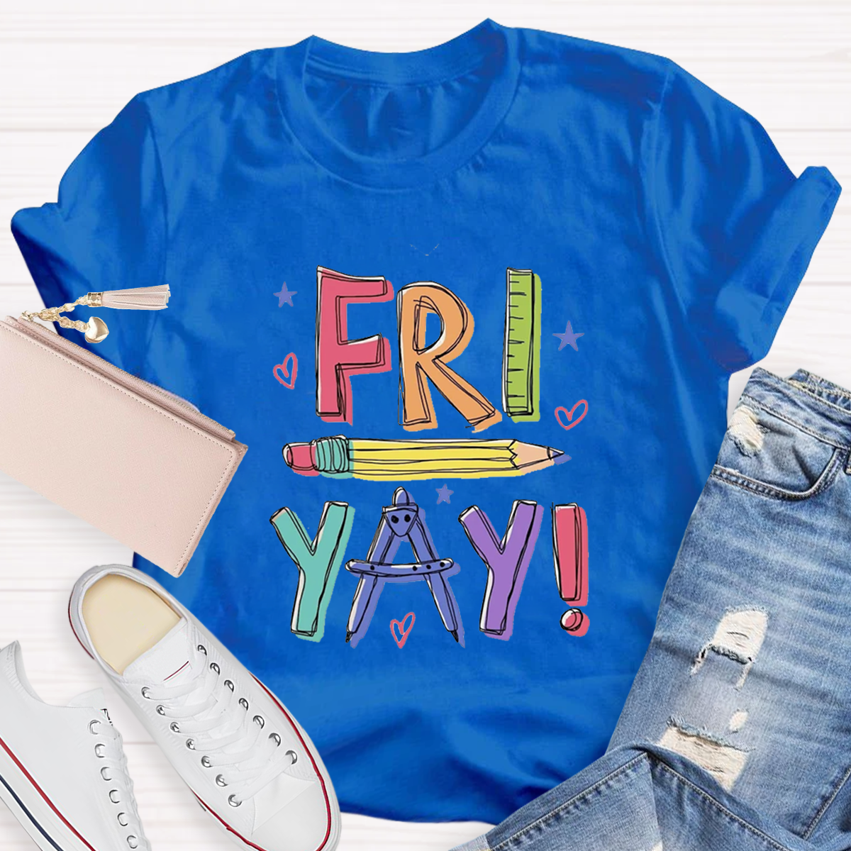 Happy Friyay Bruh Teacher T-Shirt