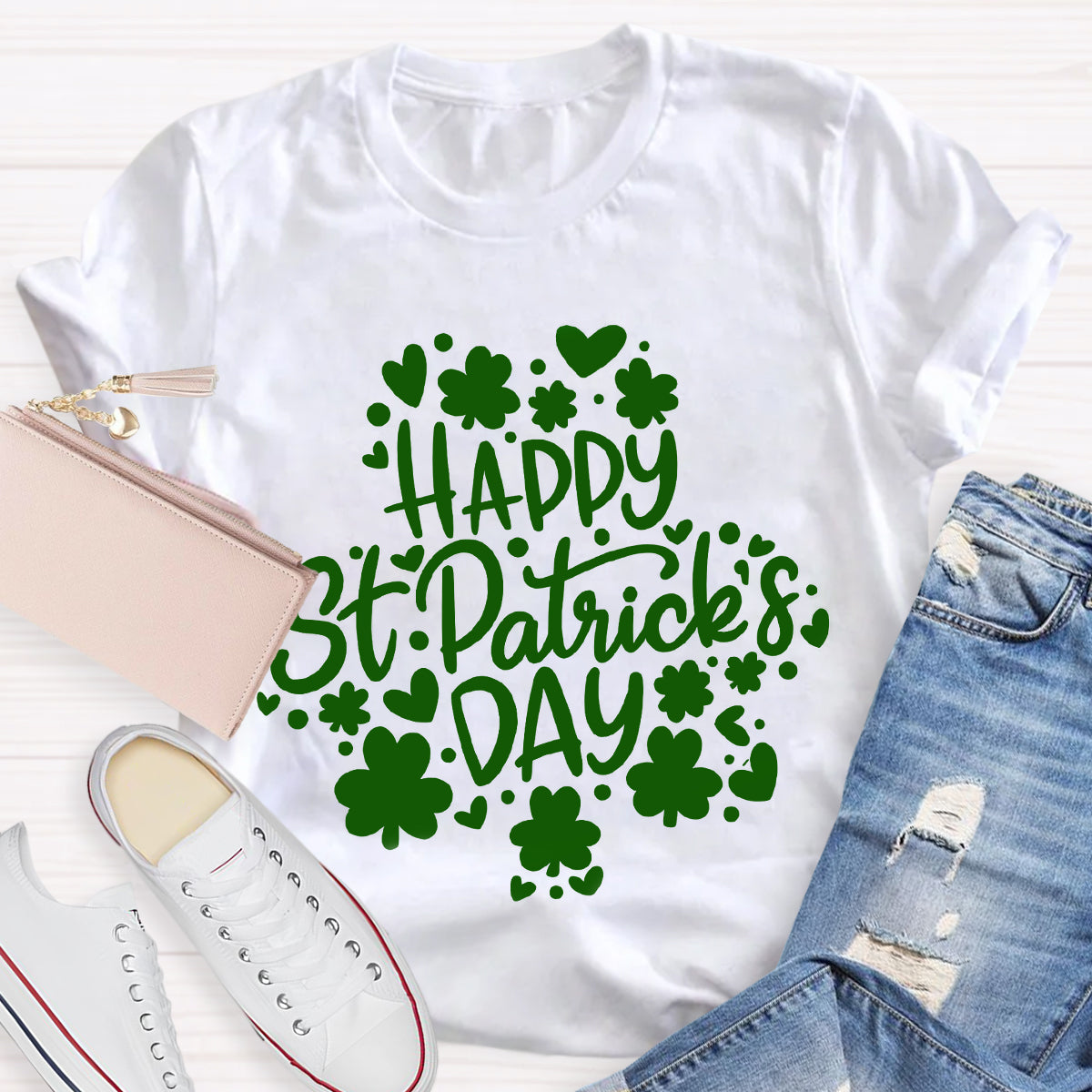 Happy St Patrick's Day Shamrock T-Shirt