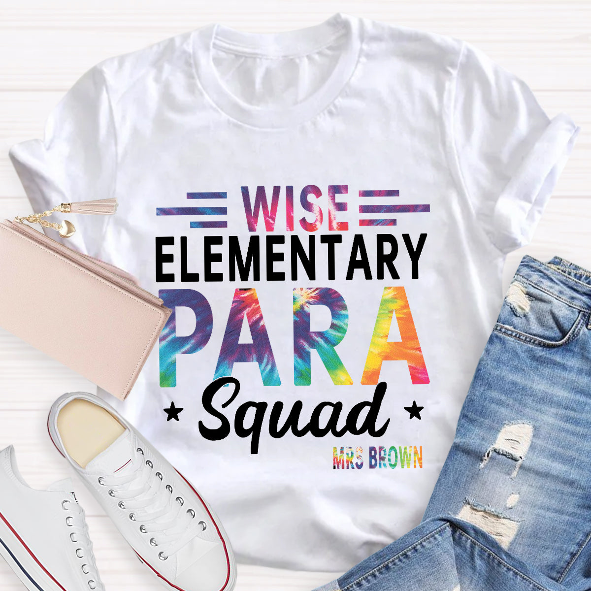 Personalized Name Wish Elementary Para Squad T-shirt