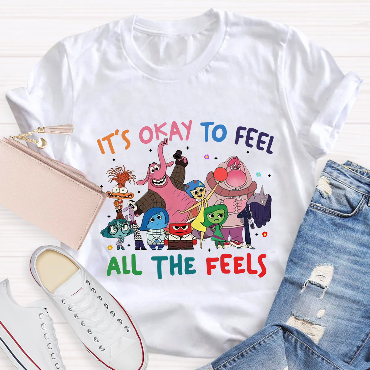 It's Okay To Feel All The Feels Special Education T-Shirt