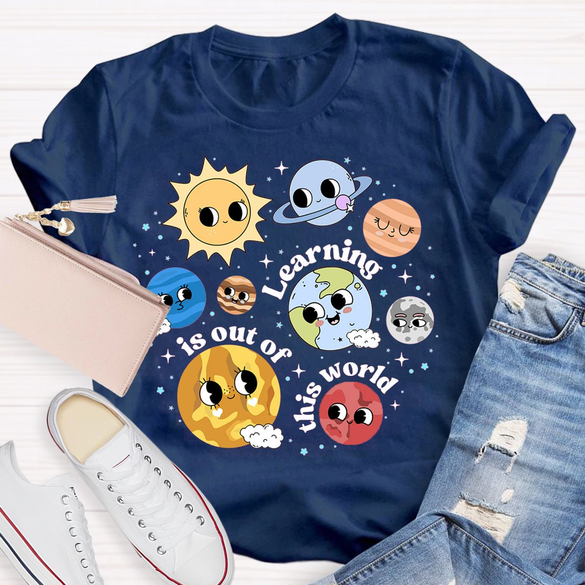 Learning Is Out Of This World Science Teacher Shirt