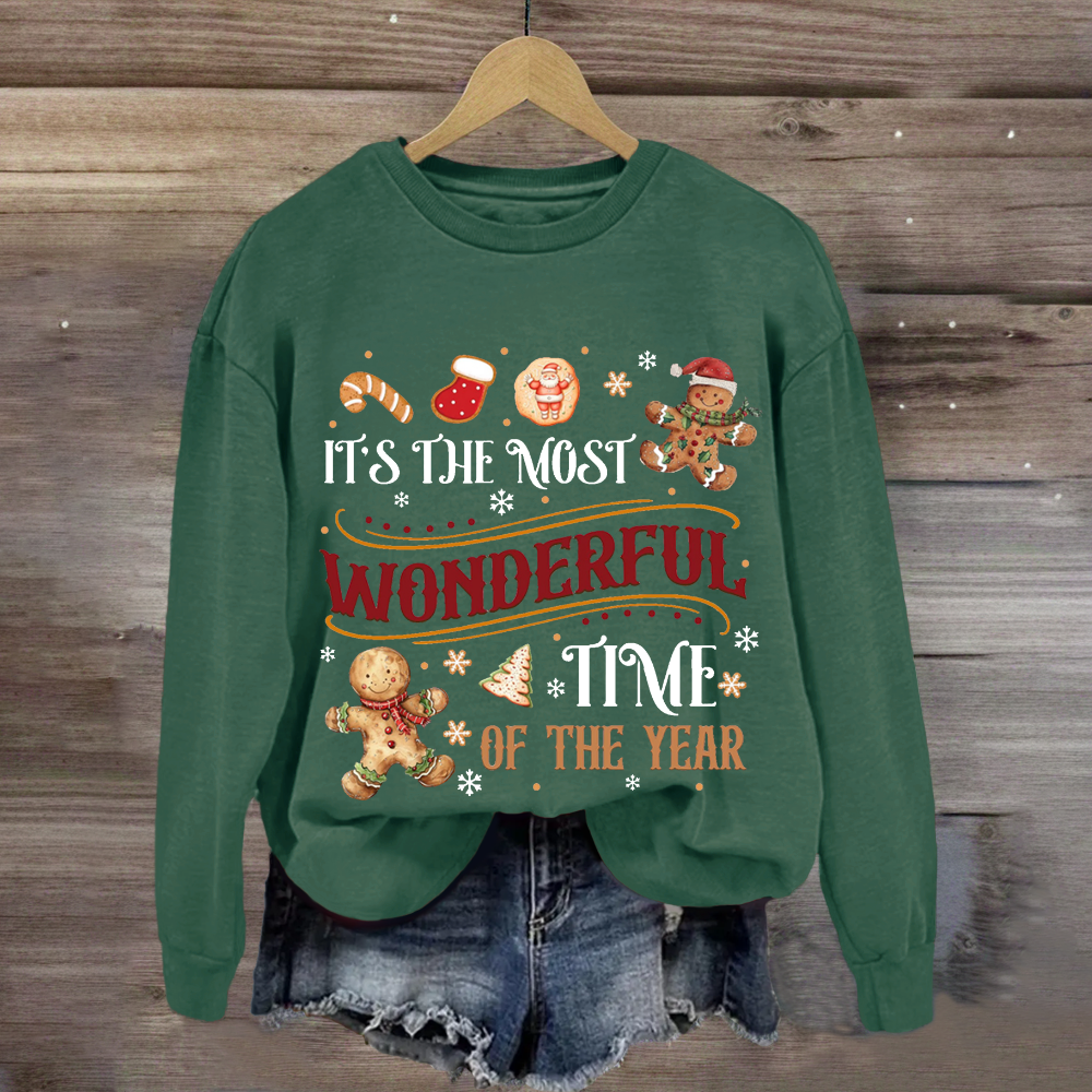 It's The Most Wonderful Time Of The Year  Gingerbread Sweatshirt