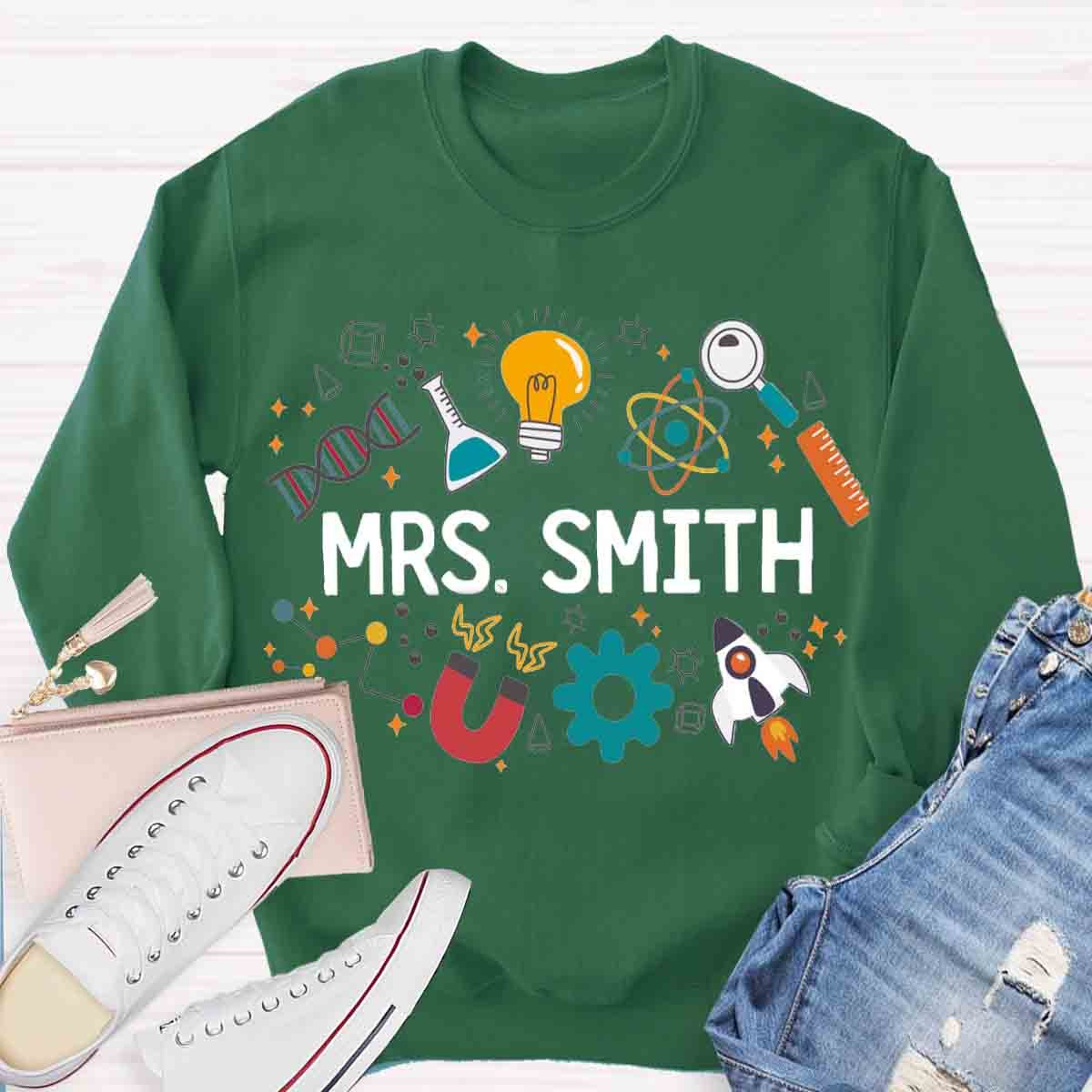 Personalized Name Science Lab Shirt Sweatshirt