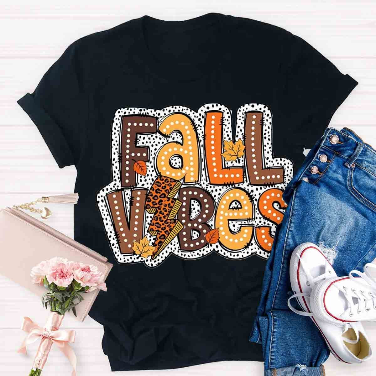 Autumn Design Fall Vibes Shirt