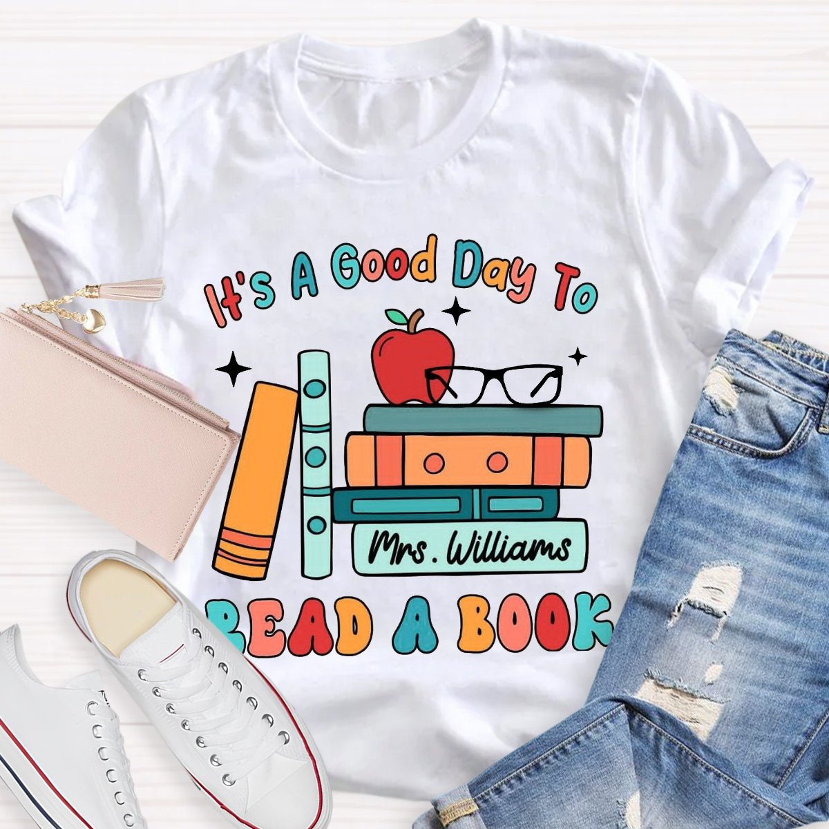 Personalized Name Its a Good Day to Read a Book Shirt