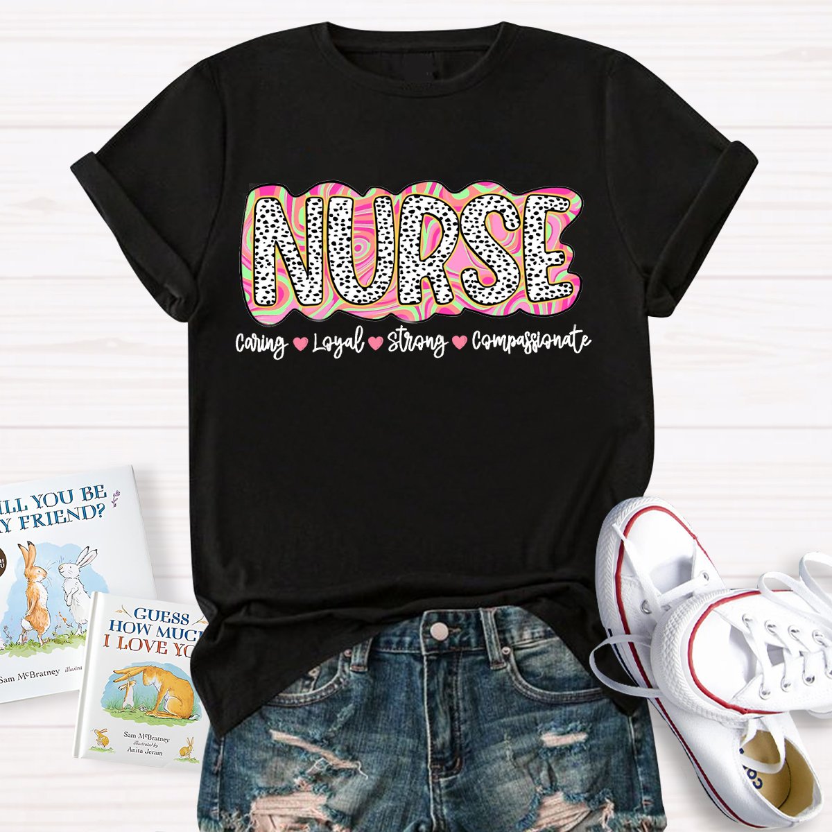 School Nurse Caring Loyal Strong Compassionate T-Shirt