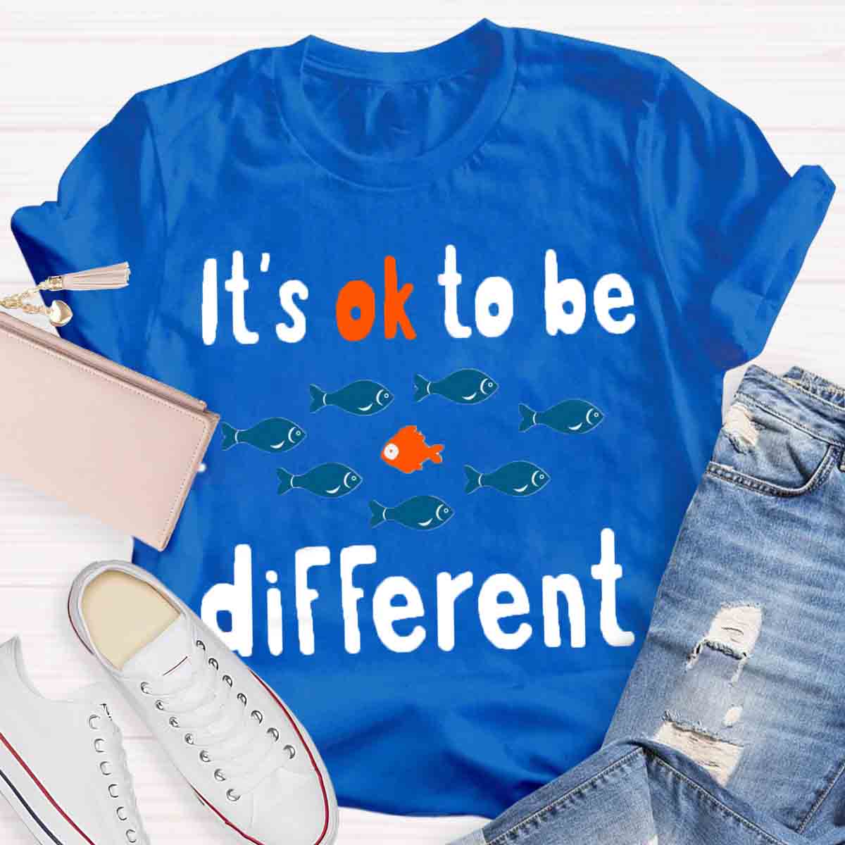 It's Ok To Be Different Teacher T-Shirt