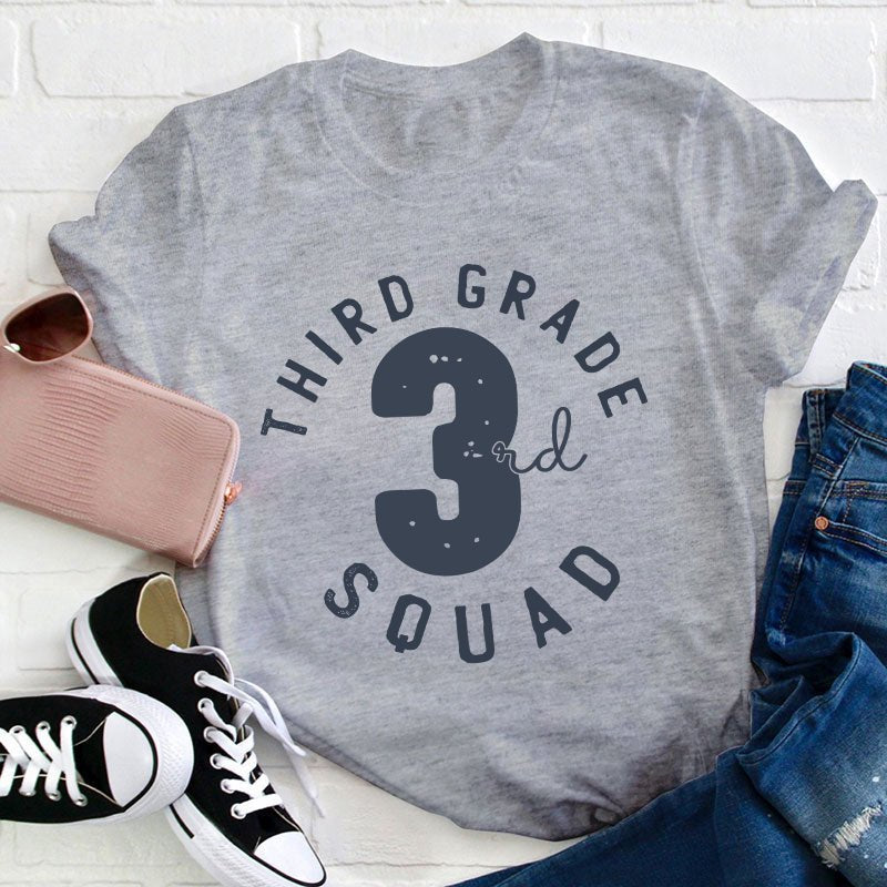 Personalized Grade Squad Teacher T-Shirt