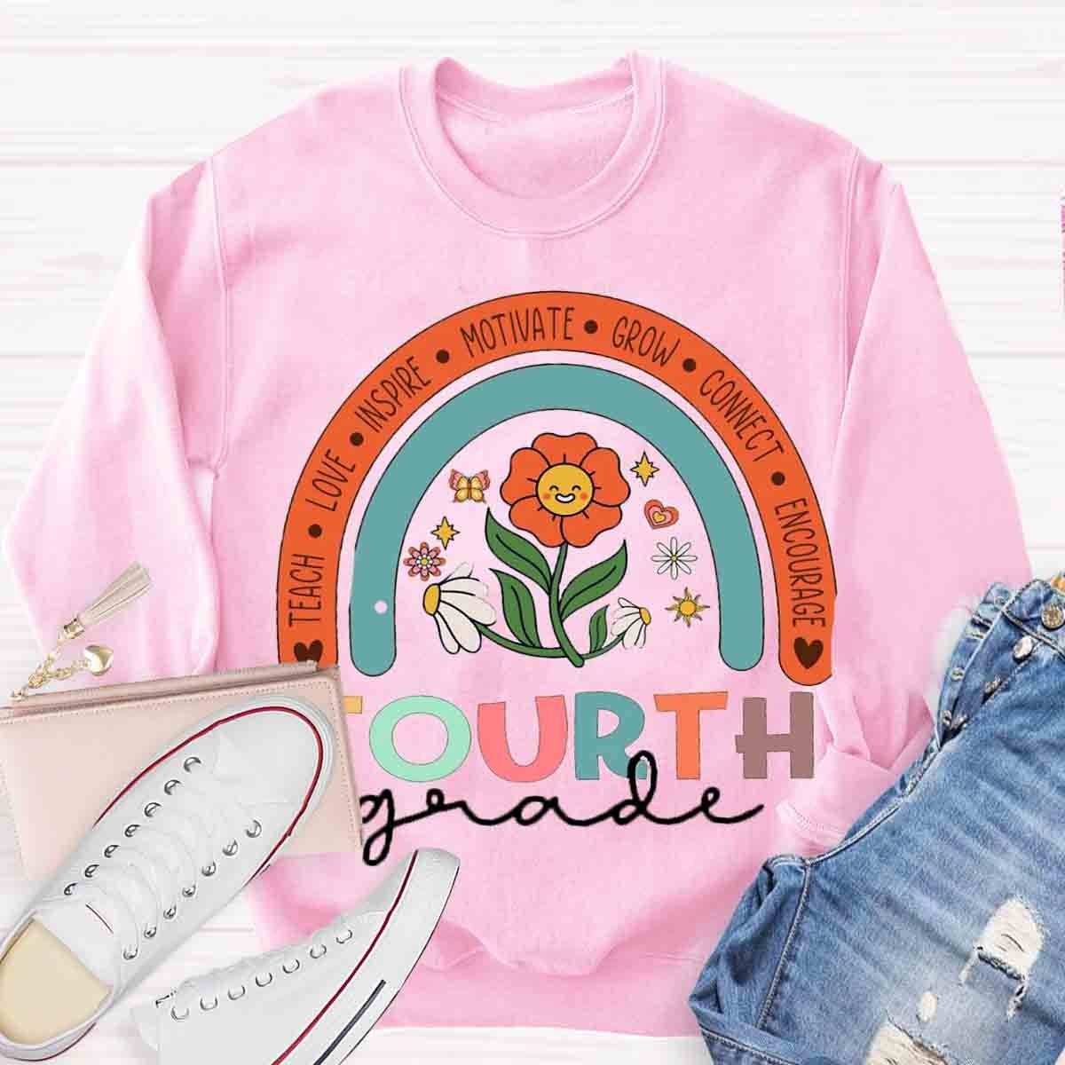 Personalized  Grade Motivate Love Encourage Sweatshirt