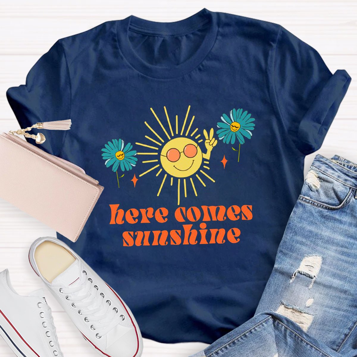 Here Comes Sunshine Teacher Shirt