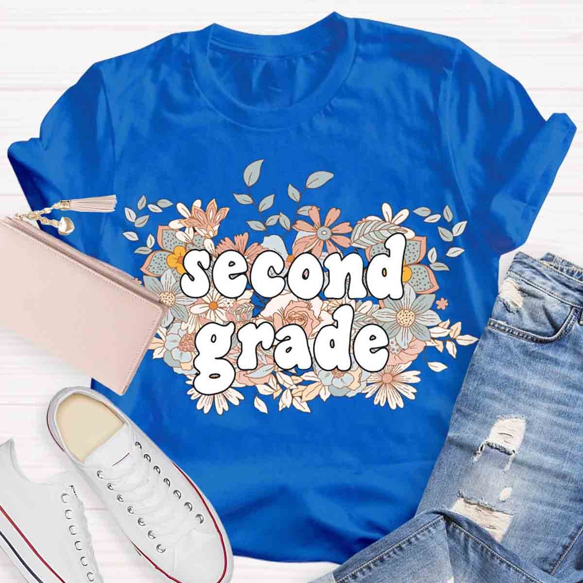 Personalized Grade Wild Flowers T-Shirt