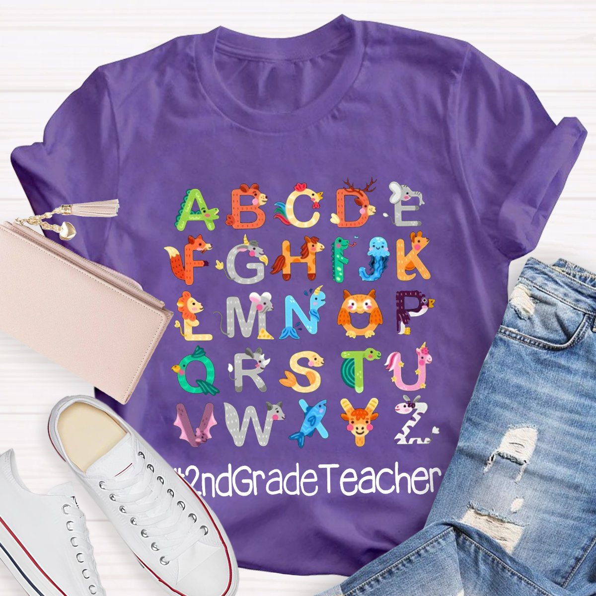 Personalized Letter Teacher Shirt