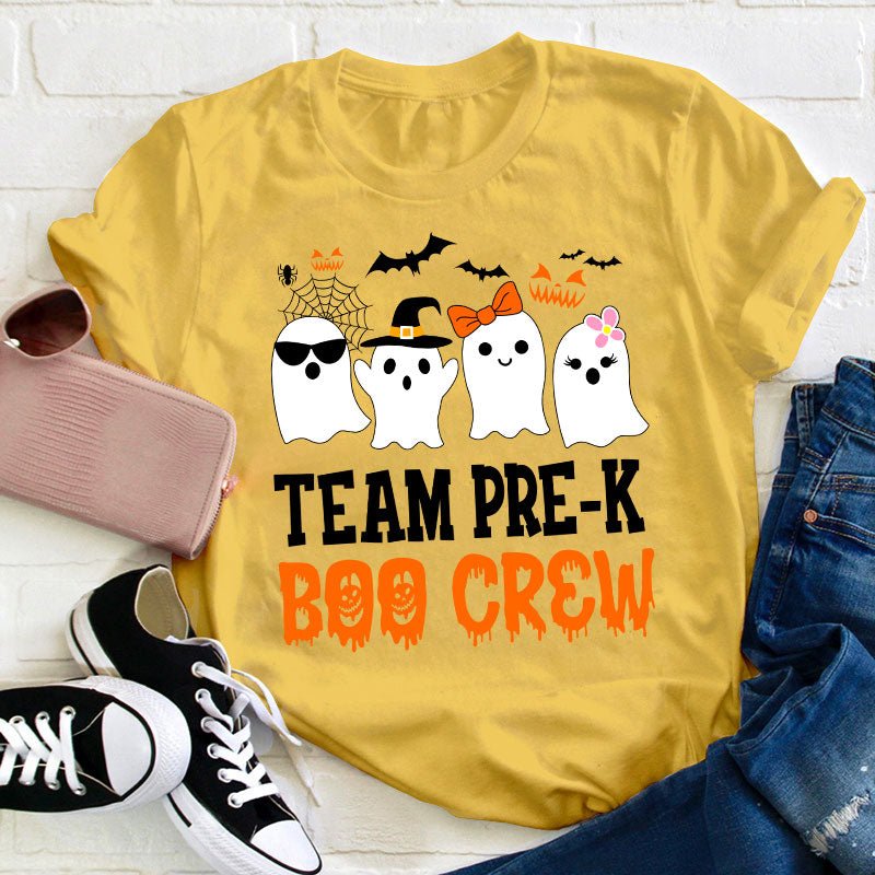 Personalized Team Boo Crew Teacher T-Shirt