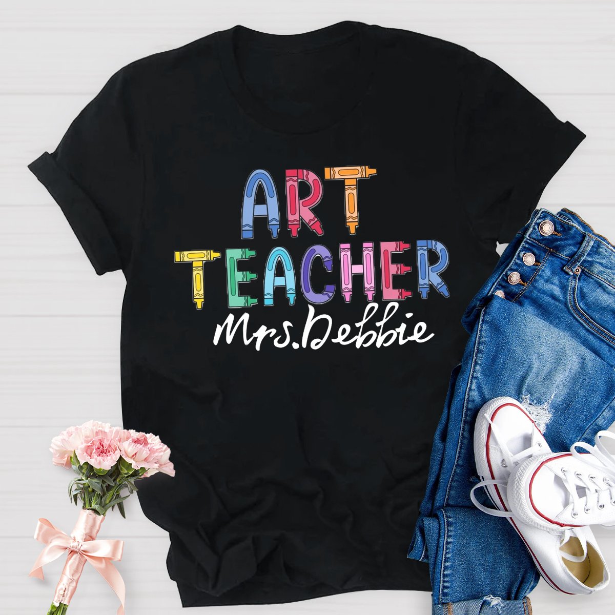 Personalized Art Teacher Art Lover T-Shirt