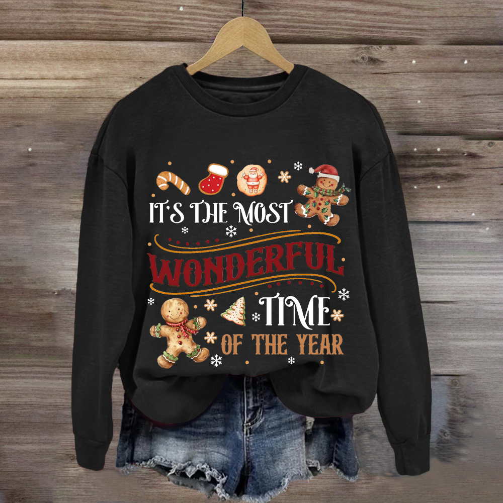 It's The Most Wonderful Time Of The Year  Gingerbread Sweatshirt