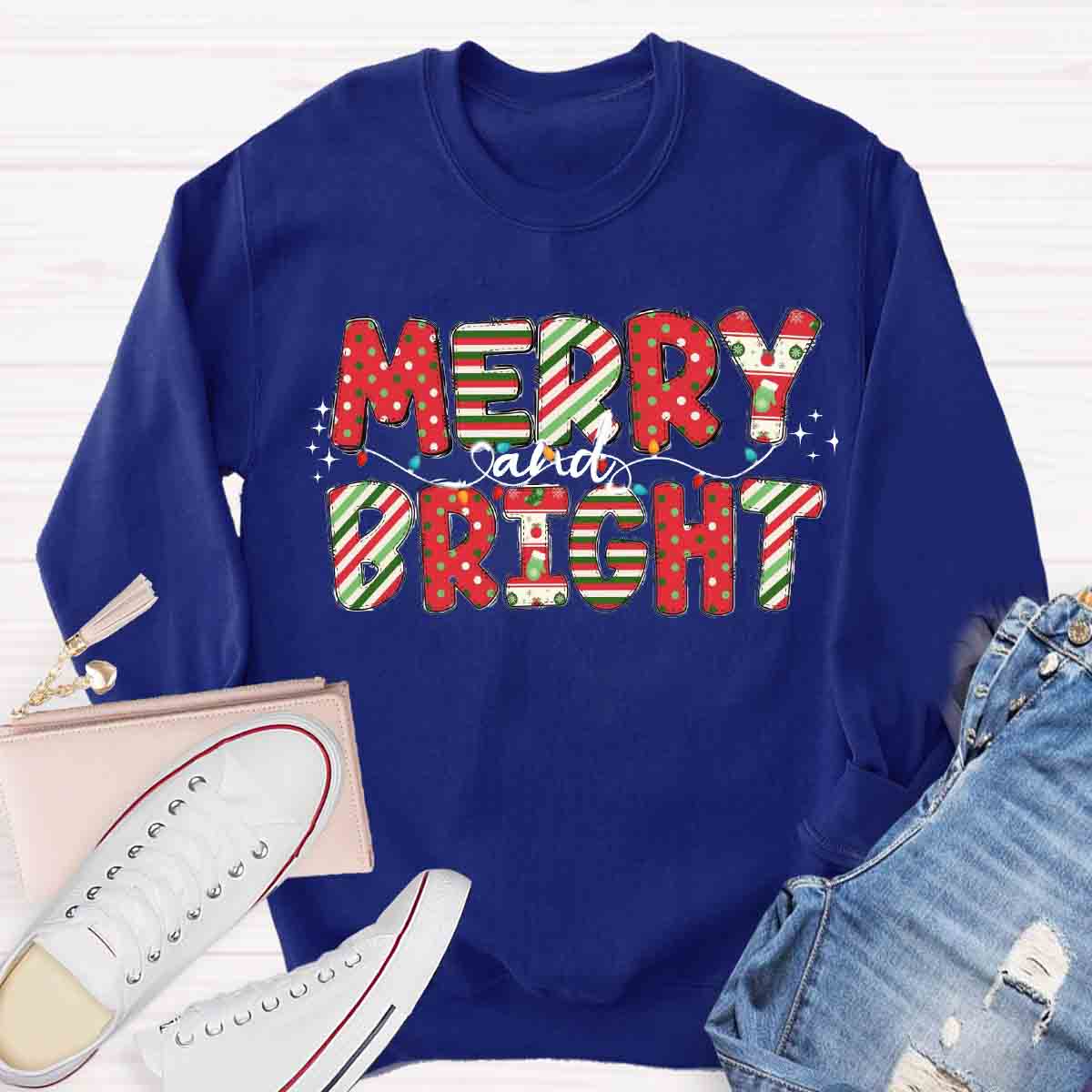 Merry And Bright Sweatshirt