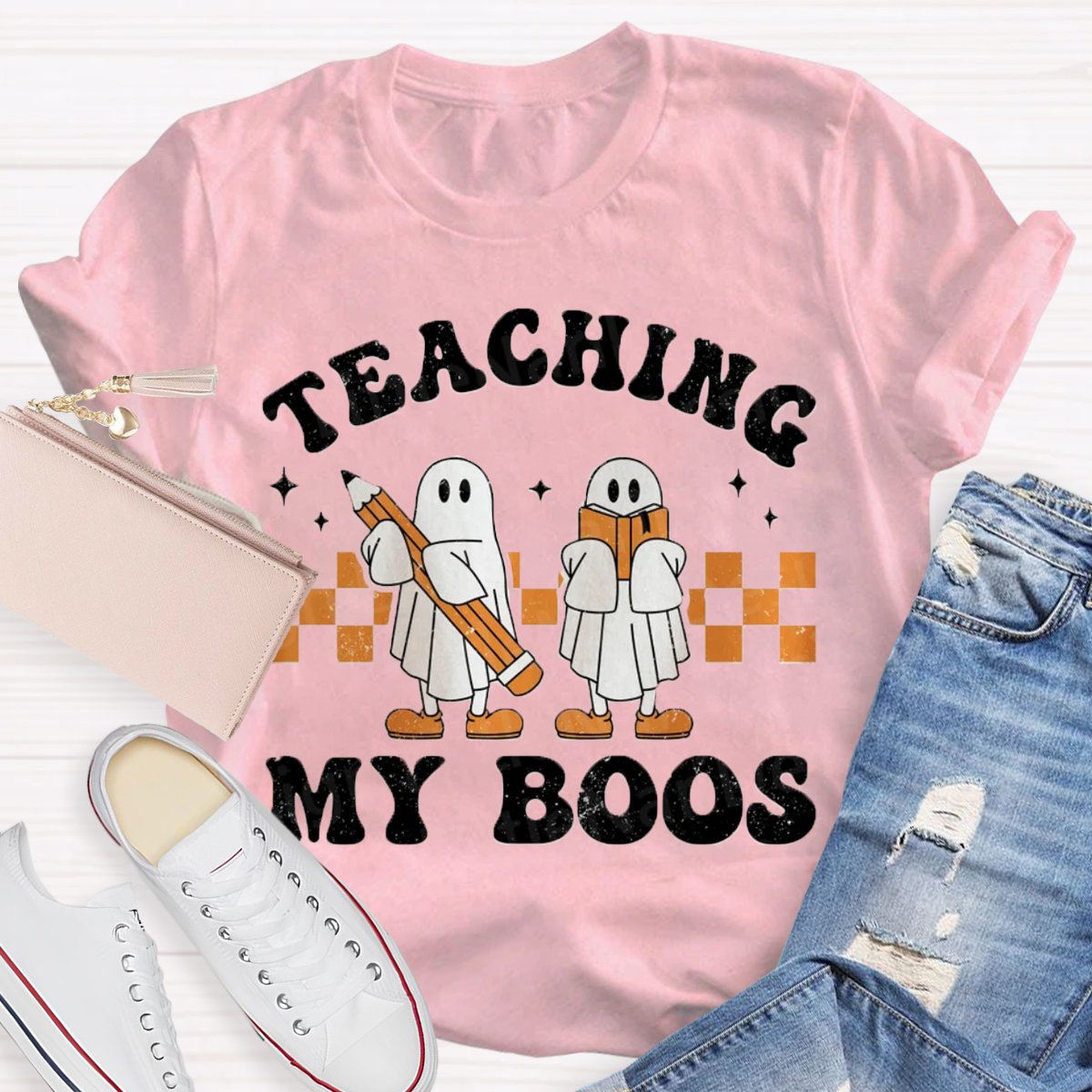 Teaching My Boos Halloween Teacher Funny Ghosts  Shirt