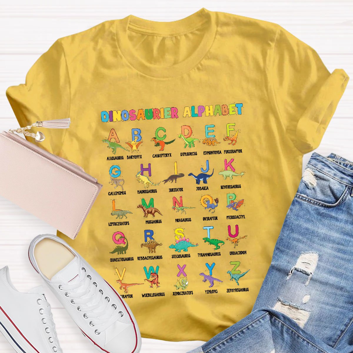 Dinosaur Fun Alphabet T-Shirt