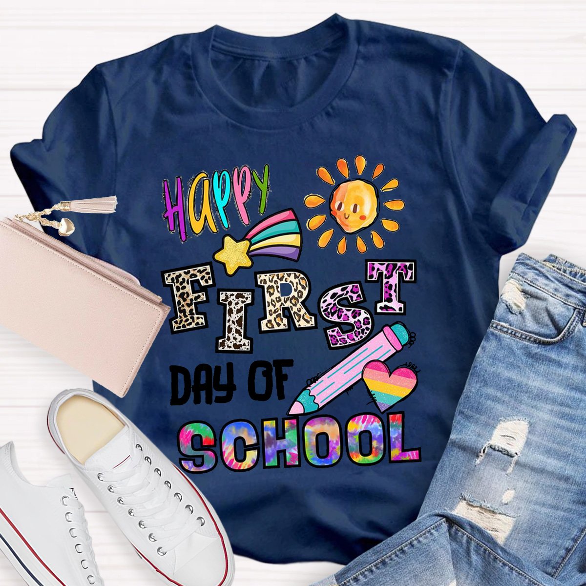 Happy First Day Of School Teacher Shirt