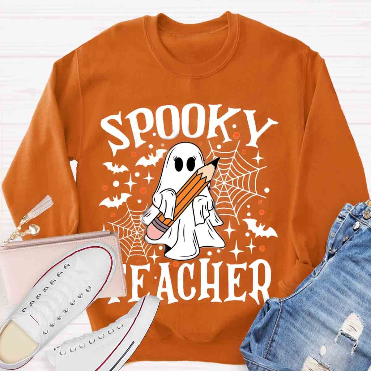 Spooky Teacher Halloween Sweatshirt