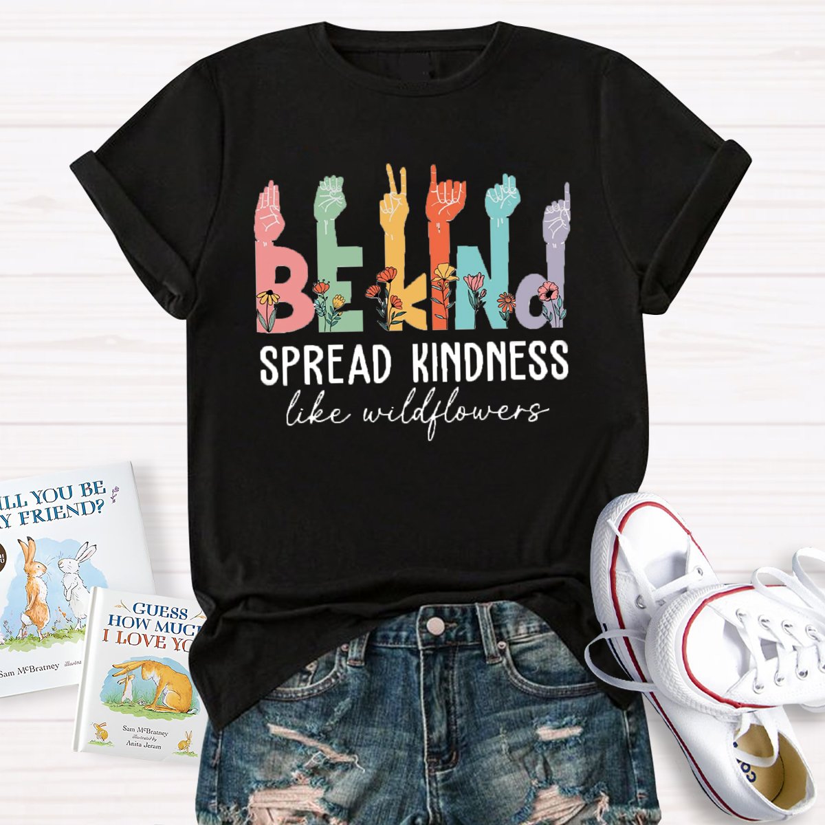 Be Kind Like Wildflower Special Education Teacher Shirt