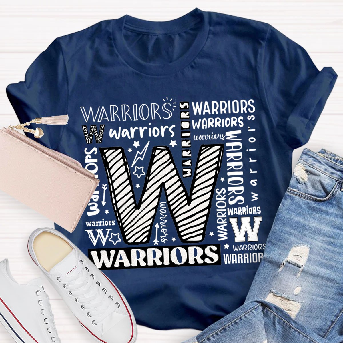 Warriors Mascot School Teacher T-shirt