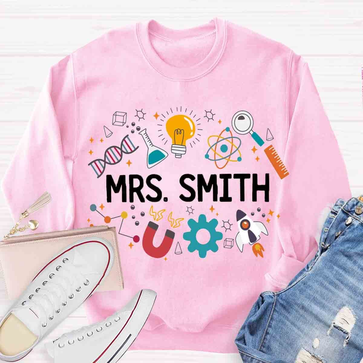 Personalized Name Science Lab Shirt Sweatshirt