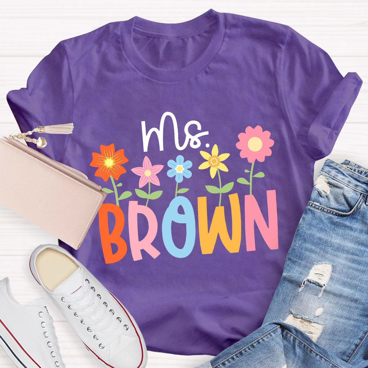 Personalized Custom Name Teacher Shirt