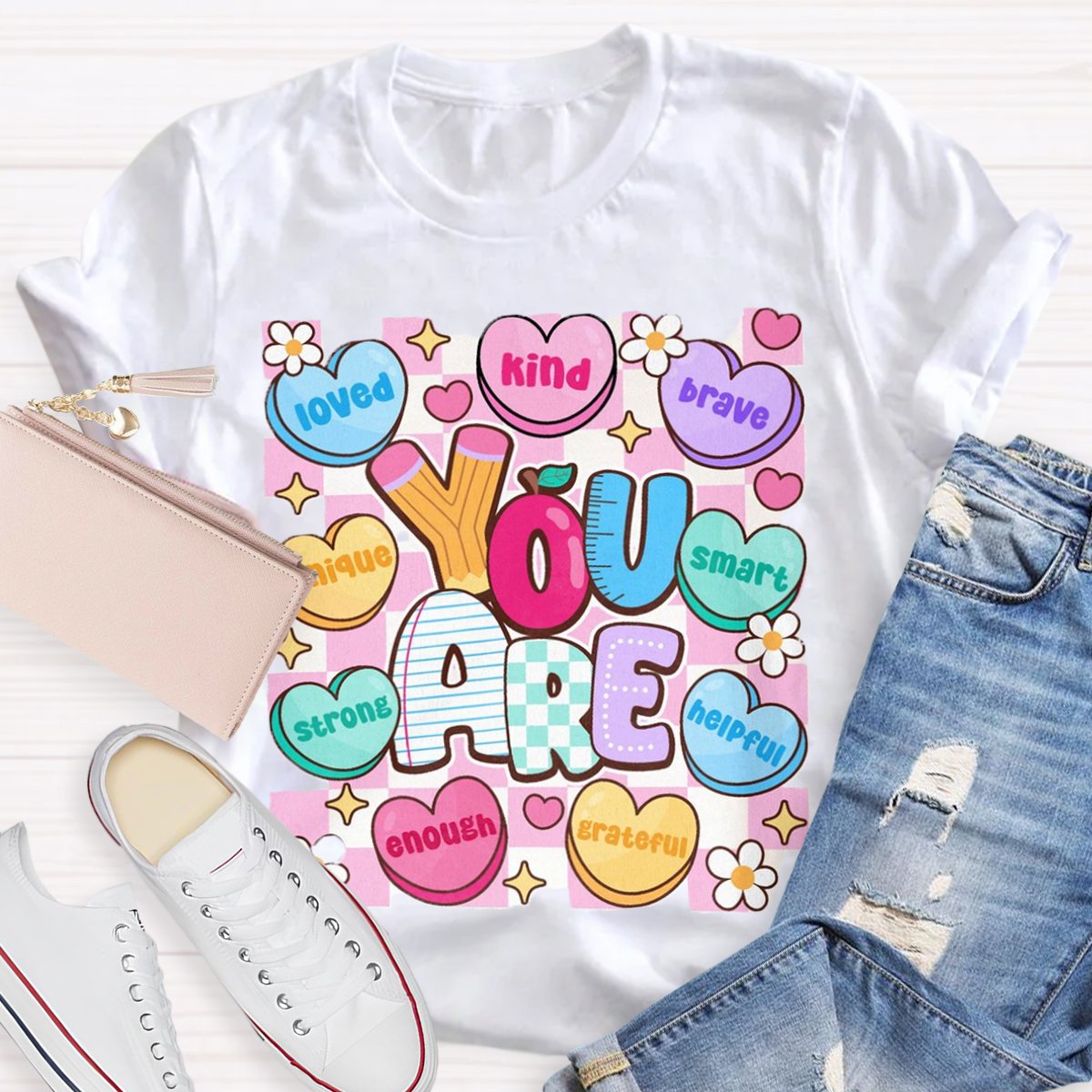 You Are Kind Unique Smart Kindergarten Teacher Shirt