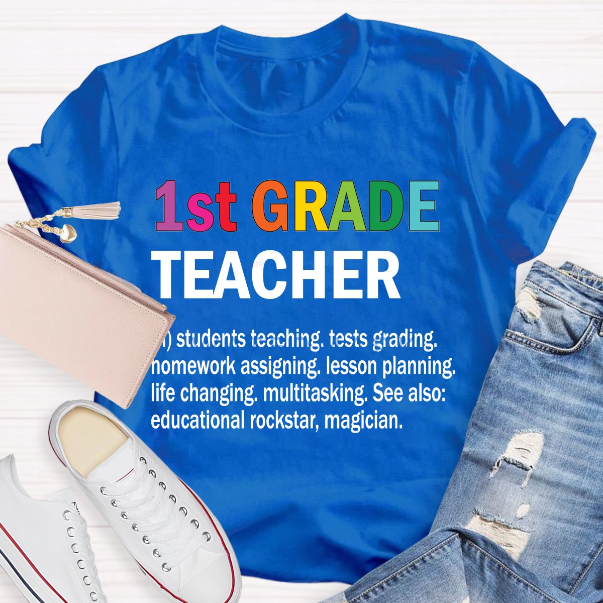 Personalized Grade Teachers Defination T-Shirt