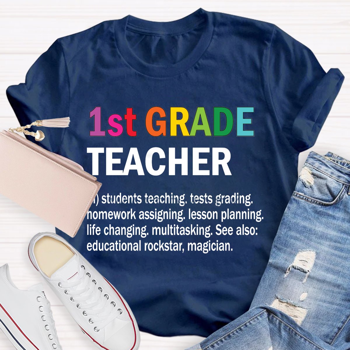 Personalized Grade Teachers Defination T-Shirt