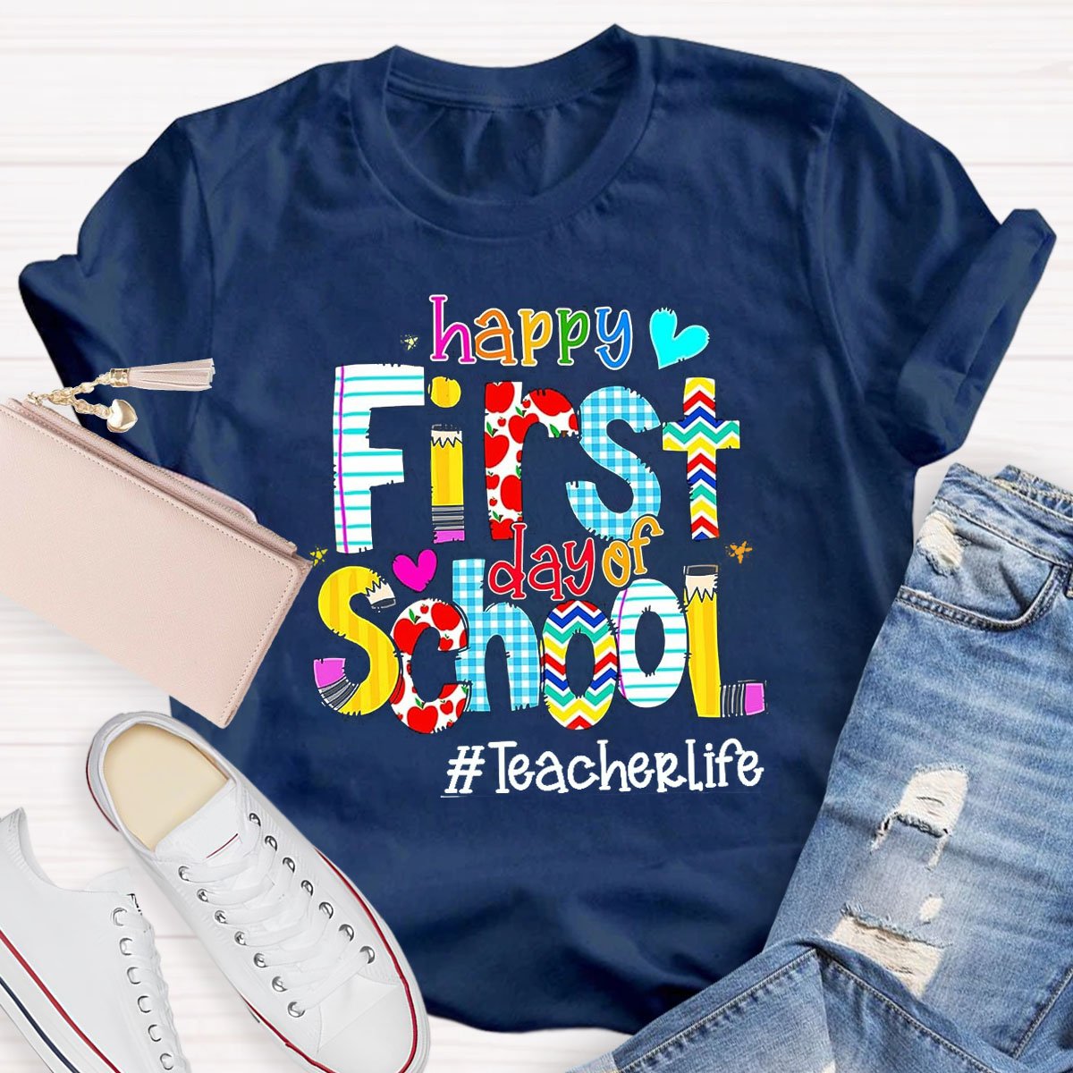 Personalized Grade Happy To School T-Shirt