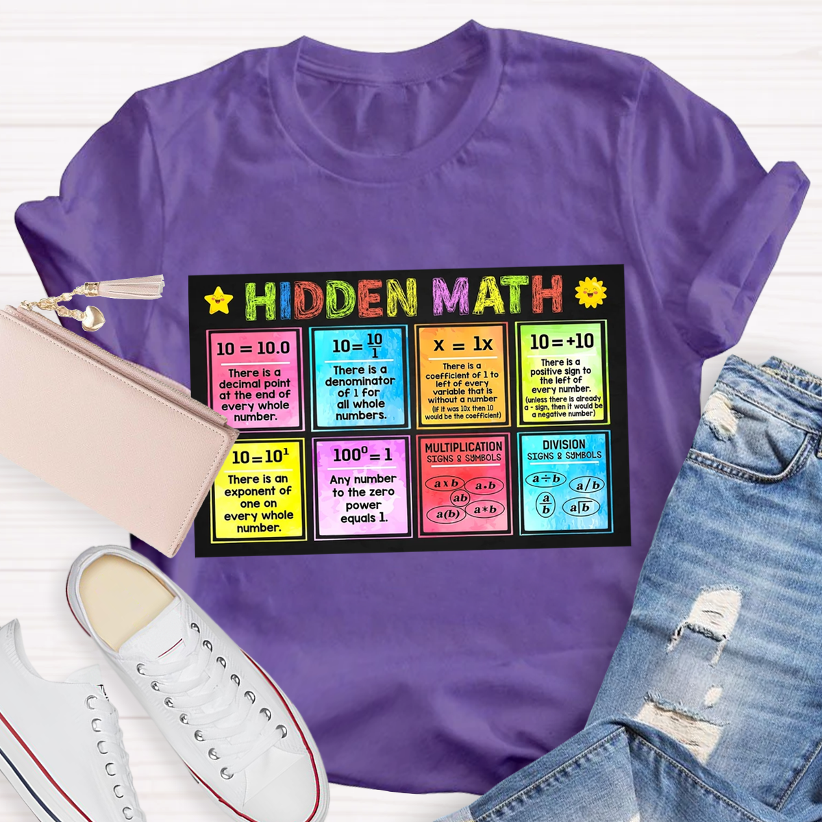 Hidden Math Teachers T-Shirt