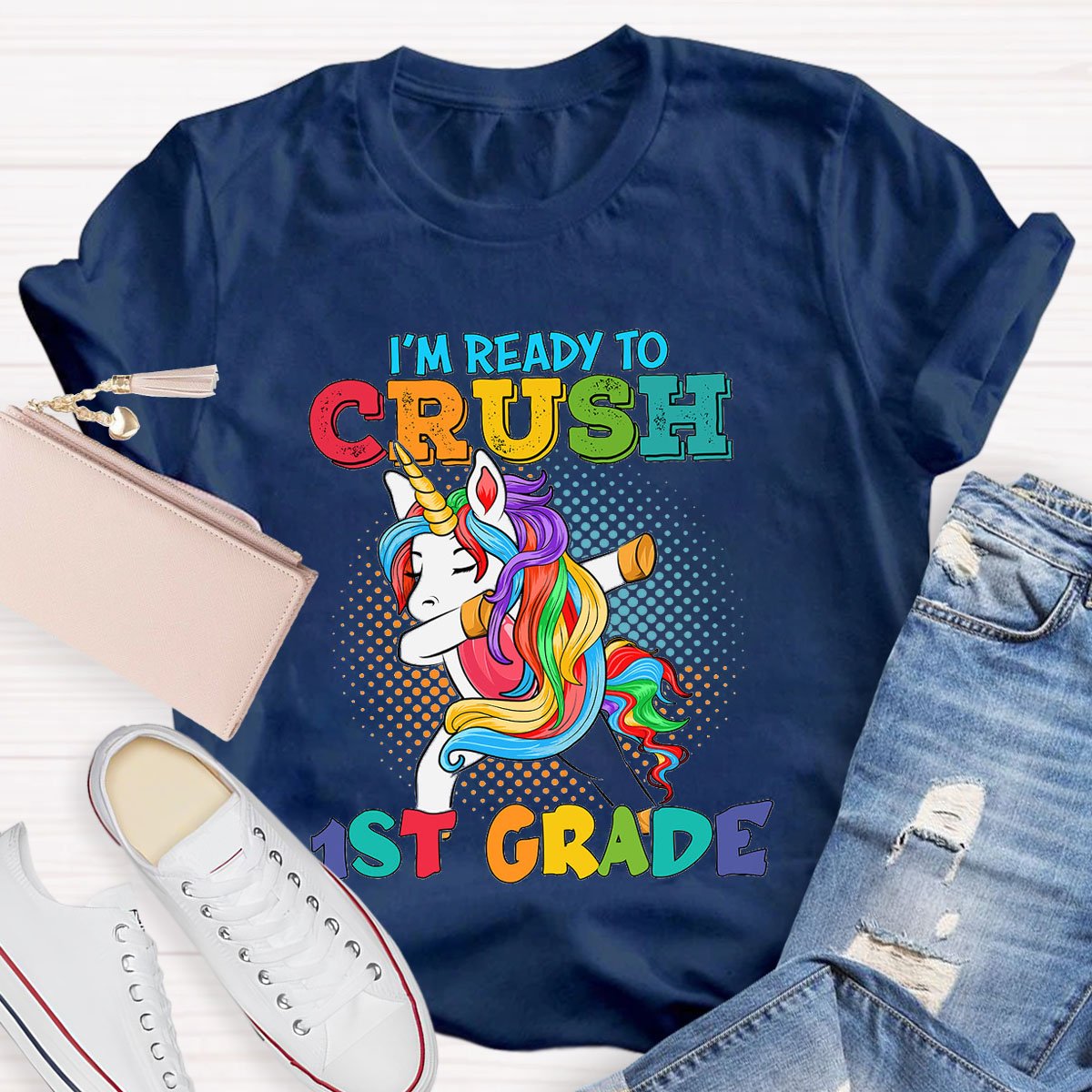 Personalized Design Teachers Grade I'M Ready To Crush  T-Shirt