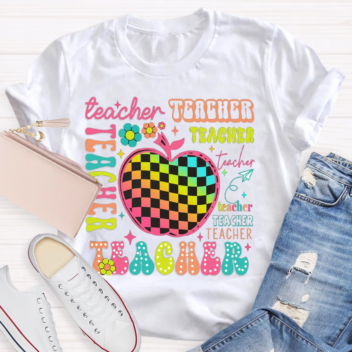 Back To School Apple Teacher Shirt