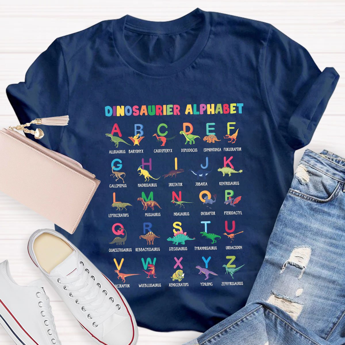 Dinosaur Fun Alphabet T-Shirt