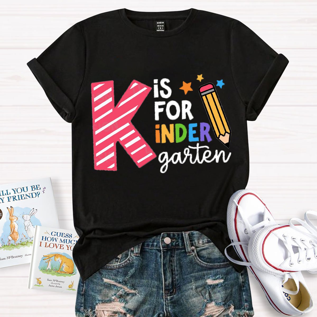 Personalized Grade K Is For Kindergarten T-Shirt