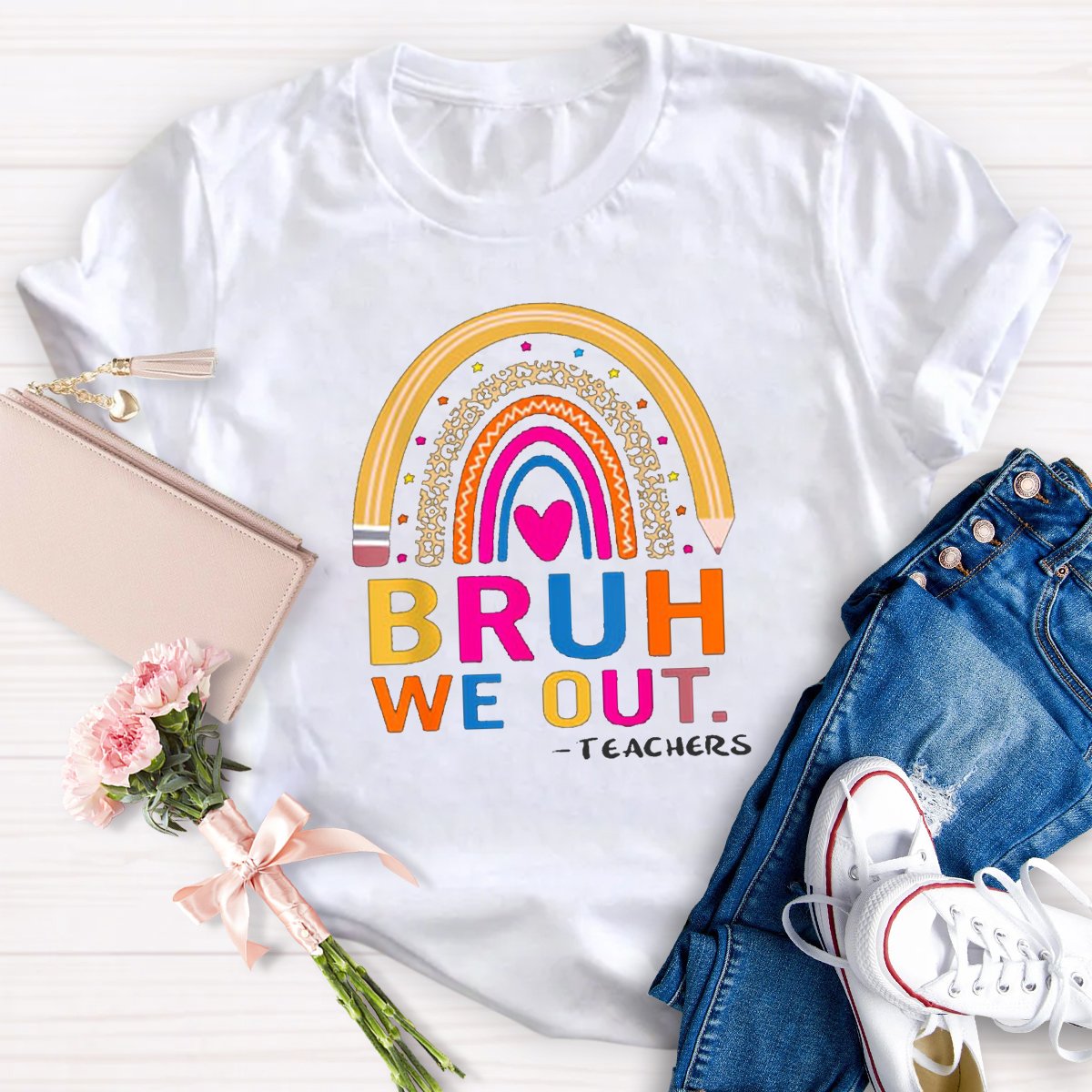 Bruh We Out Teacher T-shirt