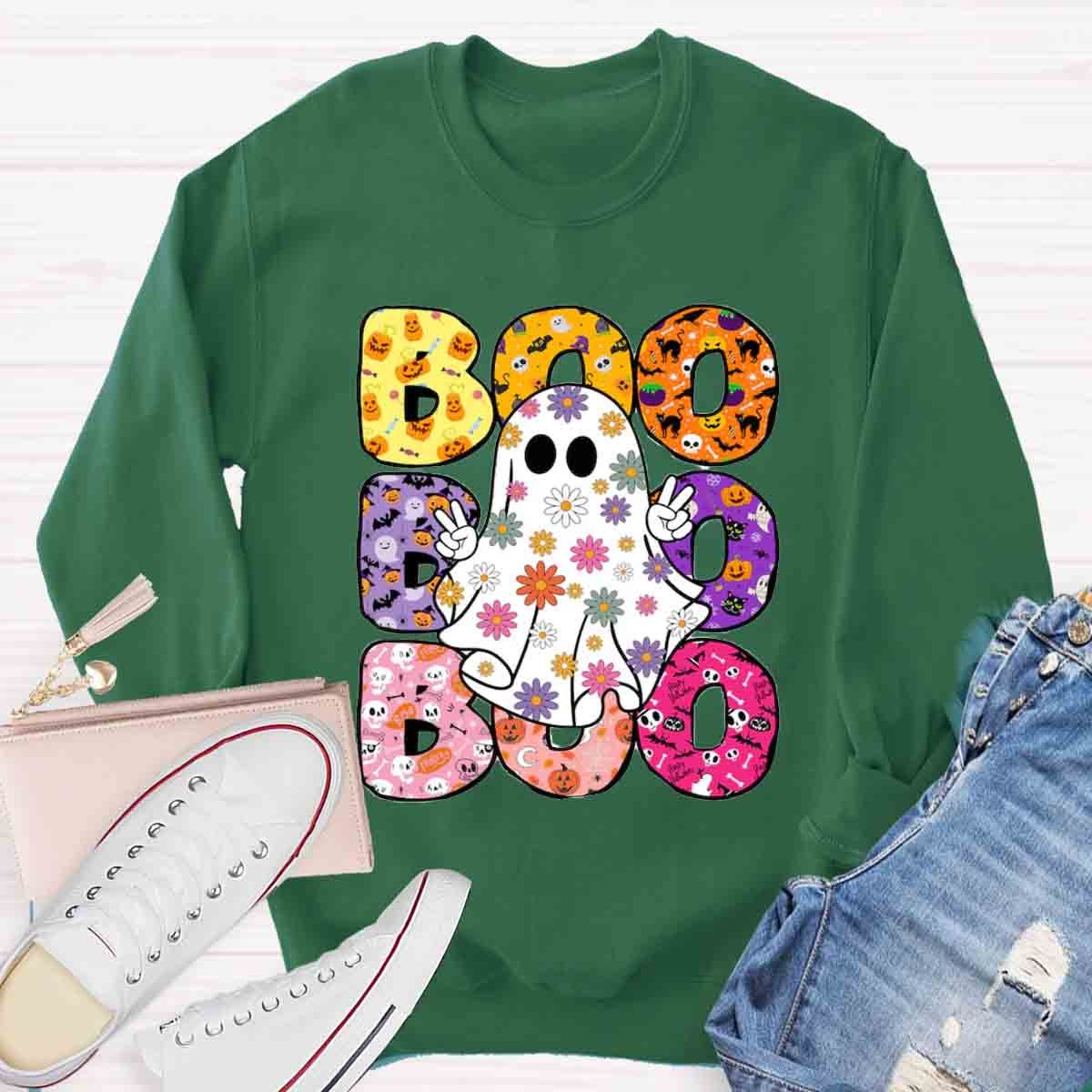 Halloween Boo Ghost Spooky Sweatshirt