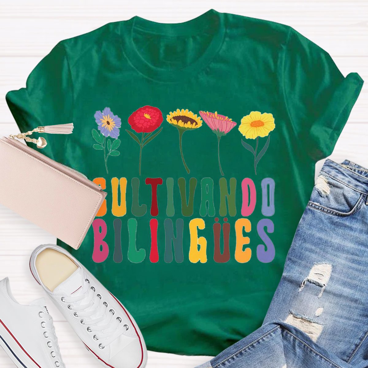 Cultivando Bilingües Bilingual Teacher Shirt