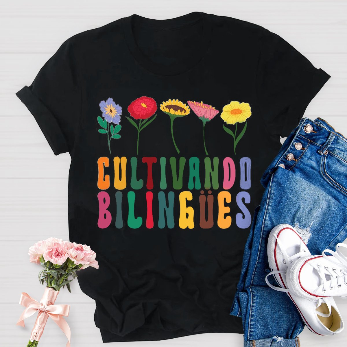 Cultivando Bilingües Bilingual Teacher Shirt